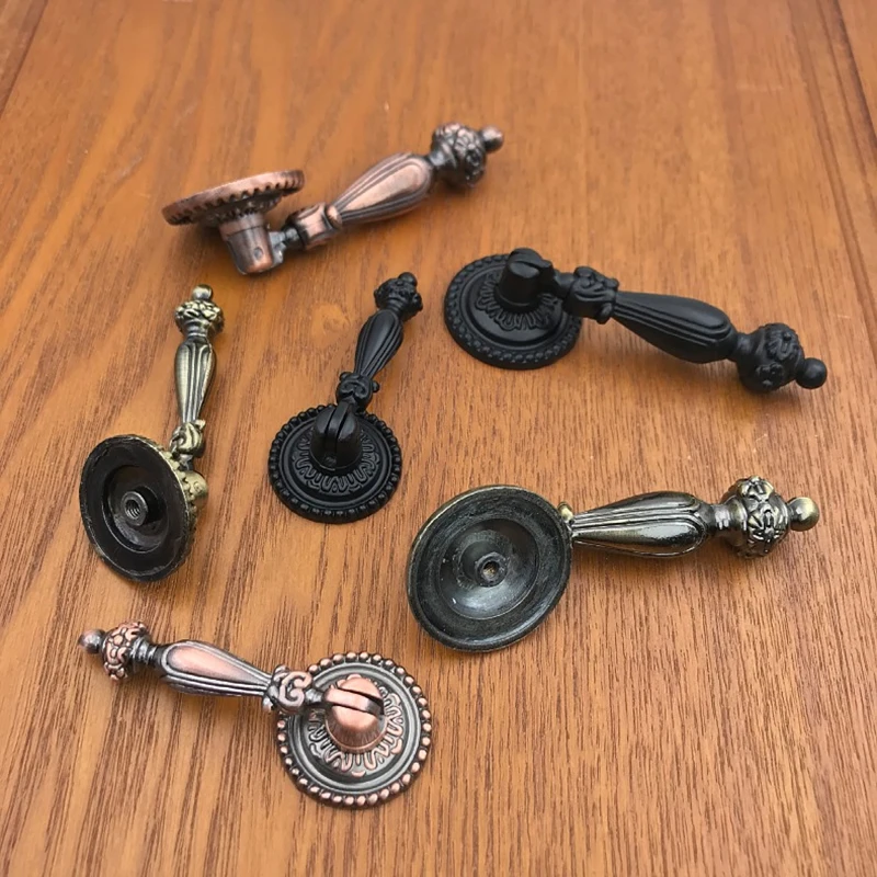 Antique Pendant Furniture Cabinet Knob and Handle Wardrobe Door Pull Dresser Drawer Handles Kitchen Cupboard Handle