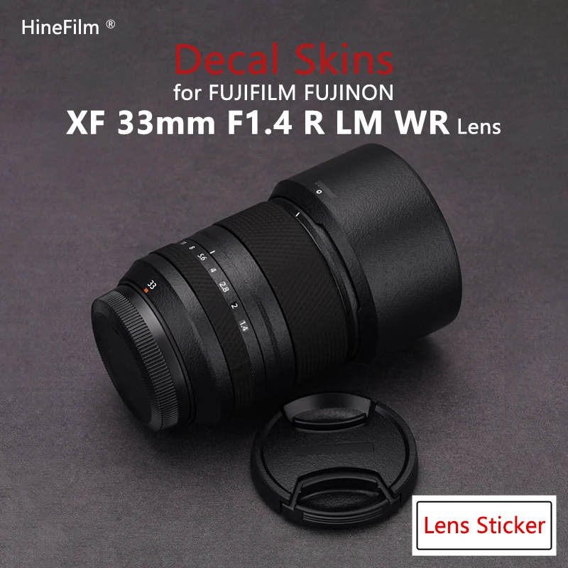 Fuji XF33 F1.4 / 33-1.4 Lens Premium Decal Skin Vinyl Wrap Film for FUJIFILM XF33mm F1.4 R LM WR Lens Protector Cover Sticker