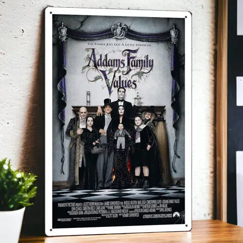 Addams Family Values (1993) Metal Movie Poster Tin Sign Plaque Film 8