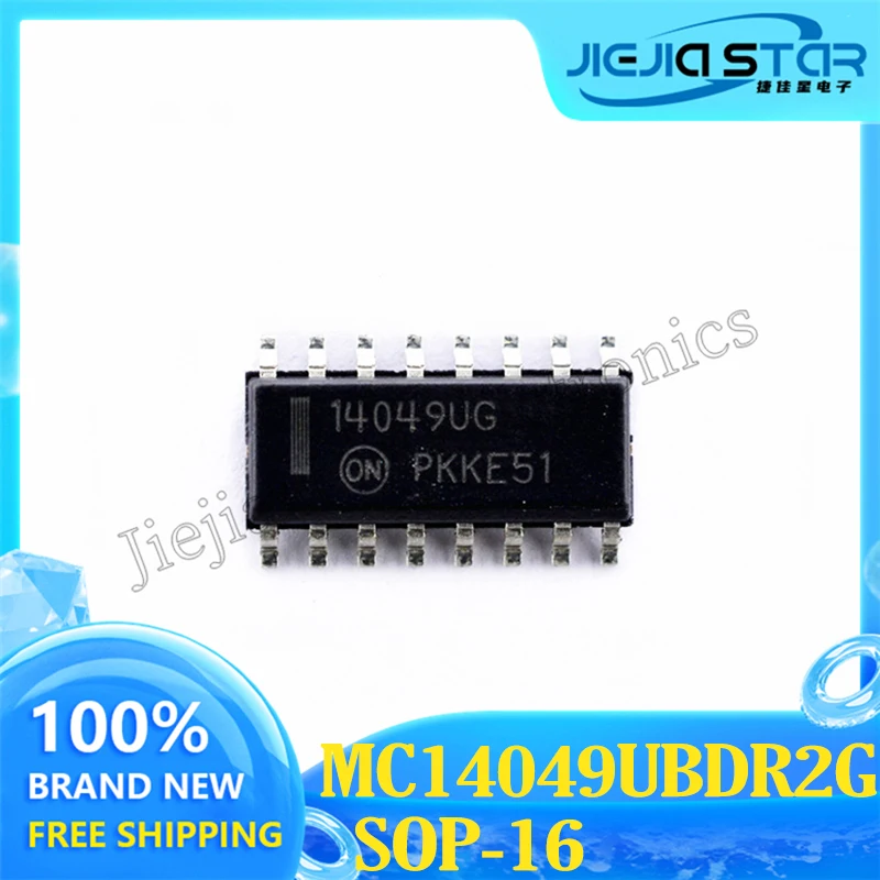 Voltage Reference Chip IC SOP-16, 100% Brand New, Original Stock Electronics, 14049UG, MC14049UBDR2G, 5-40Pcs, Free Shipping