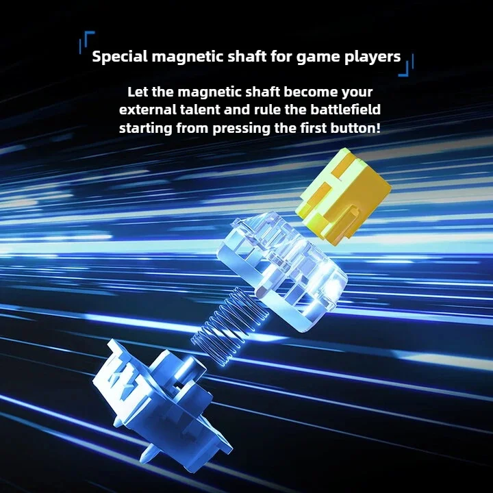 AJAZZ AK820 MAX PLUS Drie-modus magnetisch astoetsenbord Dubbel 8K 0,125 Ultra-lage latentie Full-key Hot-swappable RGB-licht