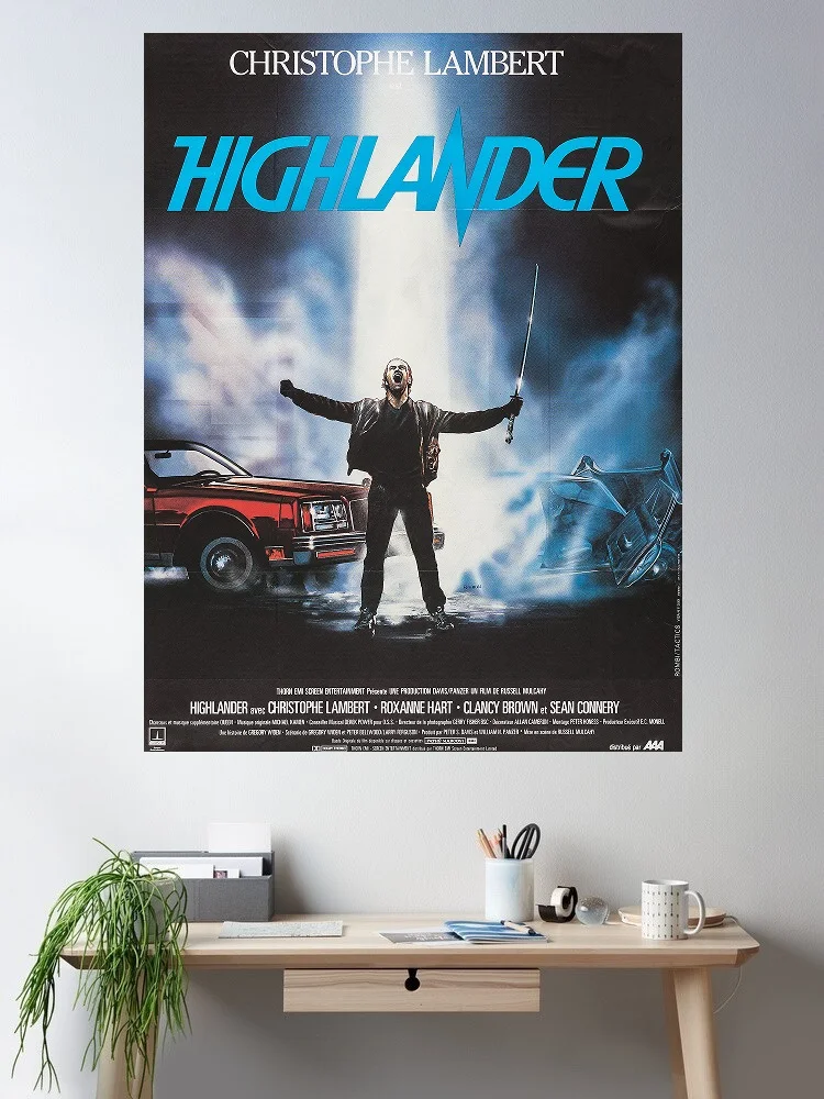 Highlander Movie, Art Picture Print Silk Poster, Home Wall Decor
