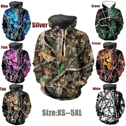 Deer Huntering Camouflage Hoodie Men Autumn 3D Printed Natural Camo Hoodies  Harajuku Fashion Womens Clothing y2k Pullover Hoody