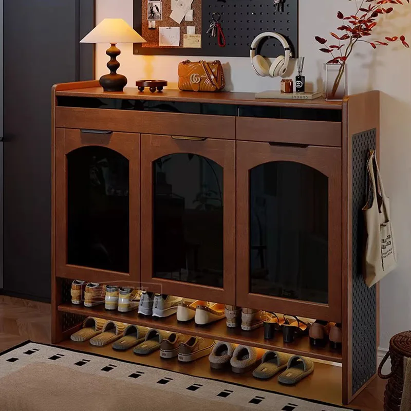 Storage Organizer Shoe Shelf Mobile Entrance Hall Modern Vertical Slippers Designer Shoe Cabinet Luxury Zapatero Home Furniture