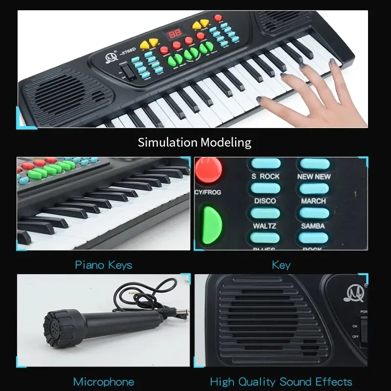 Kids Keyboard Piano, 37 Key Portable Electronic Piano for Kids, Digital Music Piano Keyboard Educational Toys