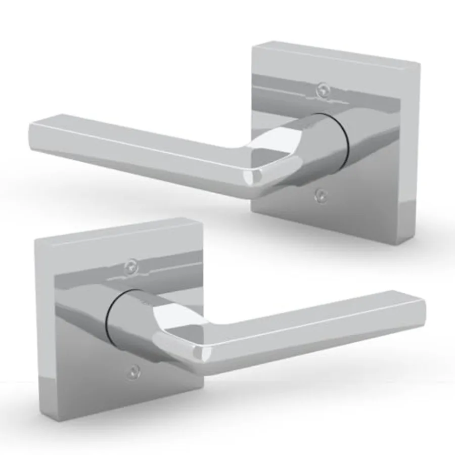 

Prime Lever, Door Handle for Closet or French Doors, Single Side Door Levers, Non-Turning, Fits All Standard Door Sizes, Includ