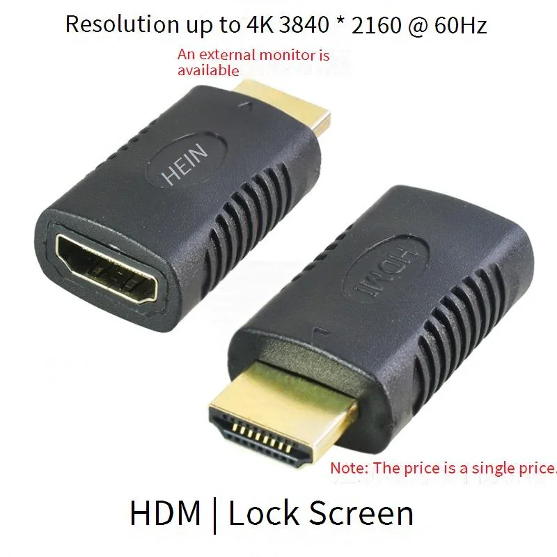 HDMI Dummy Plug Graphics Card Emulator Virtual Display Fake Load for GPU Boost Support DVI/DP/VGA Remote Host 4K