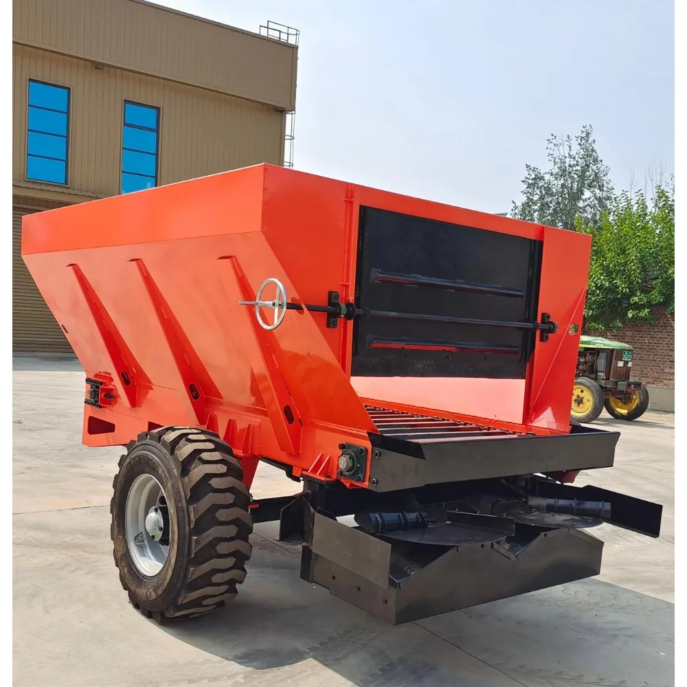 Tractor Mounted Fertilizer Spreader 5cbm 8cbm Farm Manure Spreading Machine Agricultural Fertilizer Distributor for Farm Land