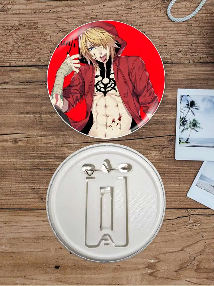 Togainu no Chi Anime Character Game Soft Button Badge Brooch anchor Peripherals Pin Lapel 75mm School bag Clothes Hat Pupil