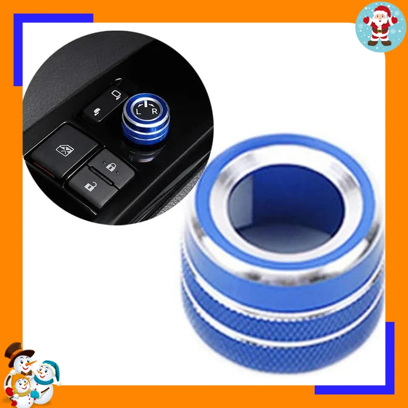 New For Toyota Camry2018-2023 Aluminum Driver Side Rearview Mirror Adjustment Knob Decorative Cover Rotation Control Switch Ring