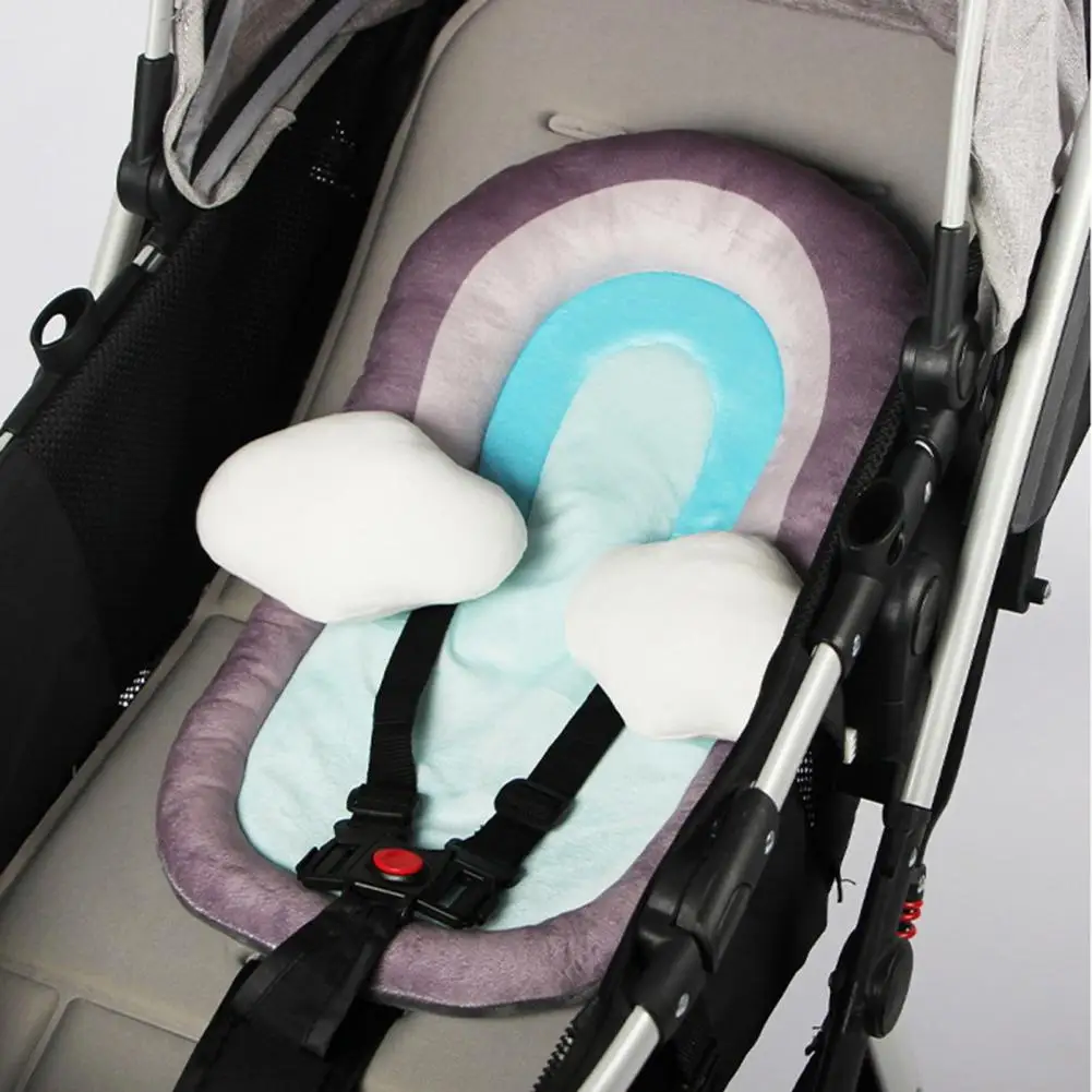 Baby Kinderwagen Kissen Super SoftCotton Baby Kinderwagen Sitz Warm Liner Infant Car Sitz Körper Schutz Einfügen Kissen für Neugeborene