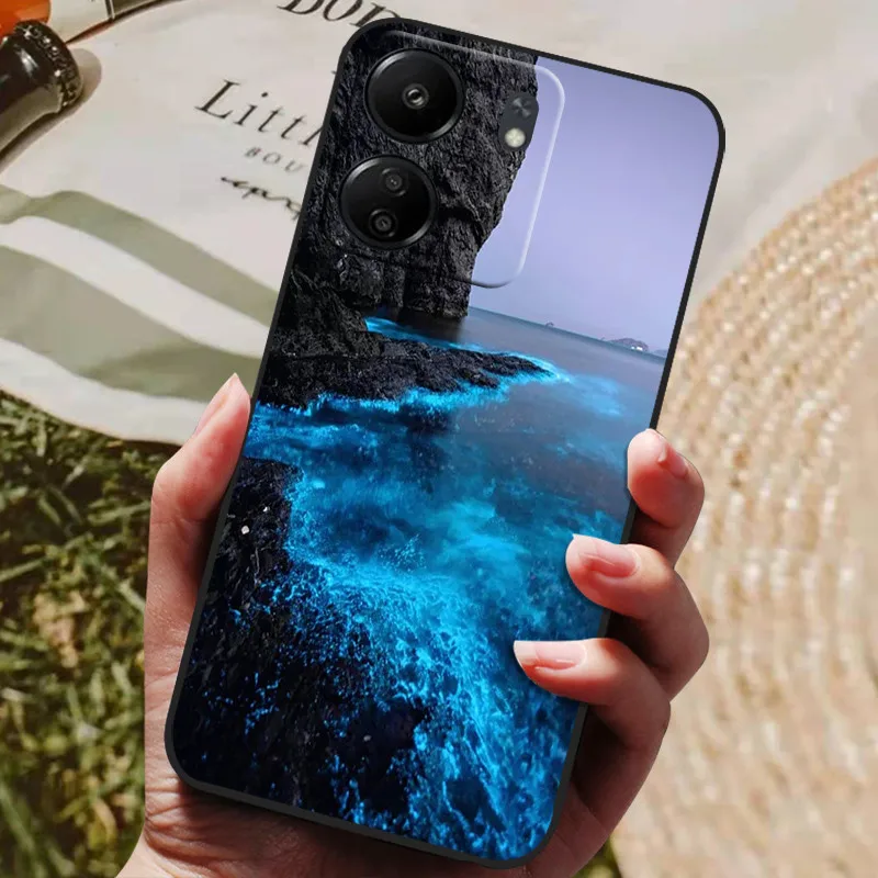 Dla Xiaomi Redmi 13C Etui Redmi13C Luksusowe malowane silikonowe etui na telefon dla Redmi 13c 13 C Etui ochronne Capas — zdjęcie produktu 3
