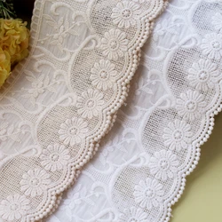 Embroidered Lace for Sewing, Guipure Trim, 100% Cotton, DIY Garment Accessories, African Lace, Warp Knitting