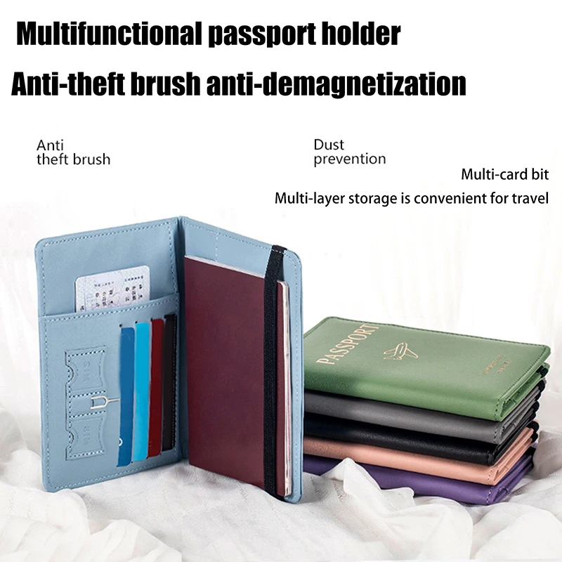 Waterproof Passport Holder Covers Case Travel PU Leather Credit Card Wallet Cute Passport Book For Women/Men Passport Cover