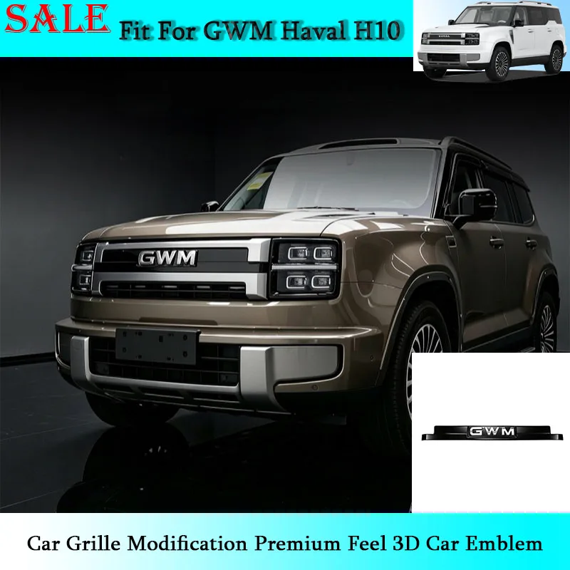 Fit for GWM Haval H10 Car Grille Modification Premium Feel 3D Car Emblem automobile Exterior Upgrade and Modification Supplies