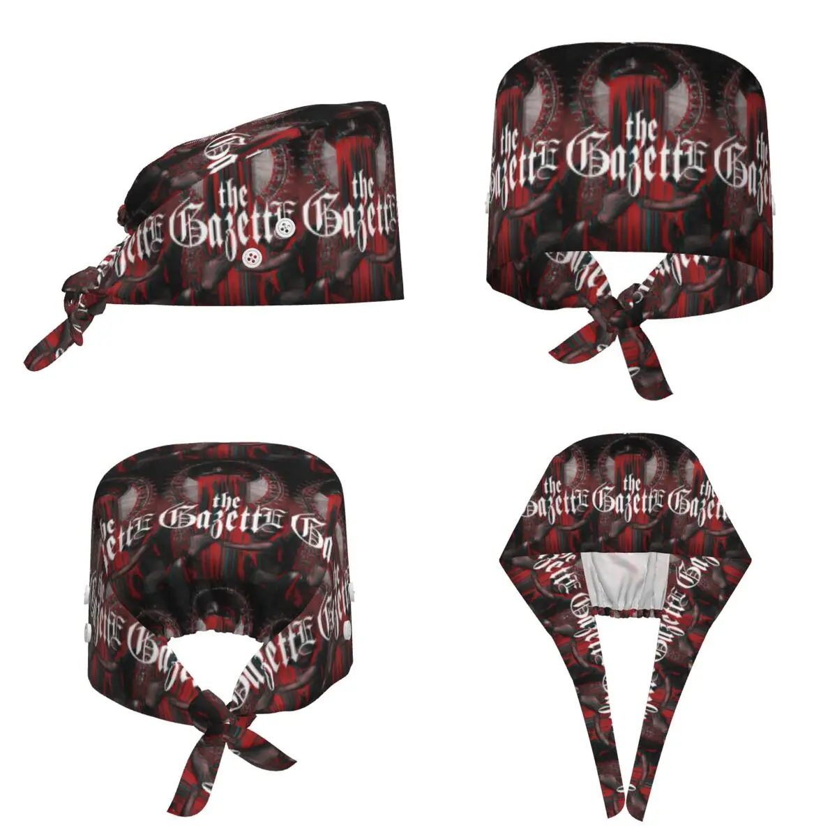 The Gazette Collection Scrub Hat Doctor Working Surgical Cap Unisex Adjustable Nursing Caps for Dentist