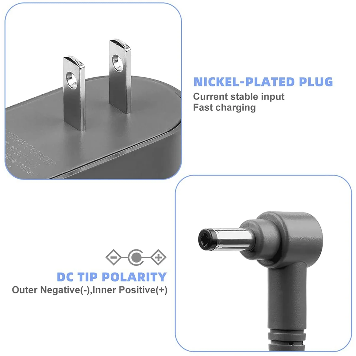 2X cargador de repuesto para fuente de alimentación de vacío inalámbrica V10 V15 30,45 V 1.1A enchufe estadounidense