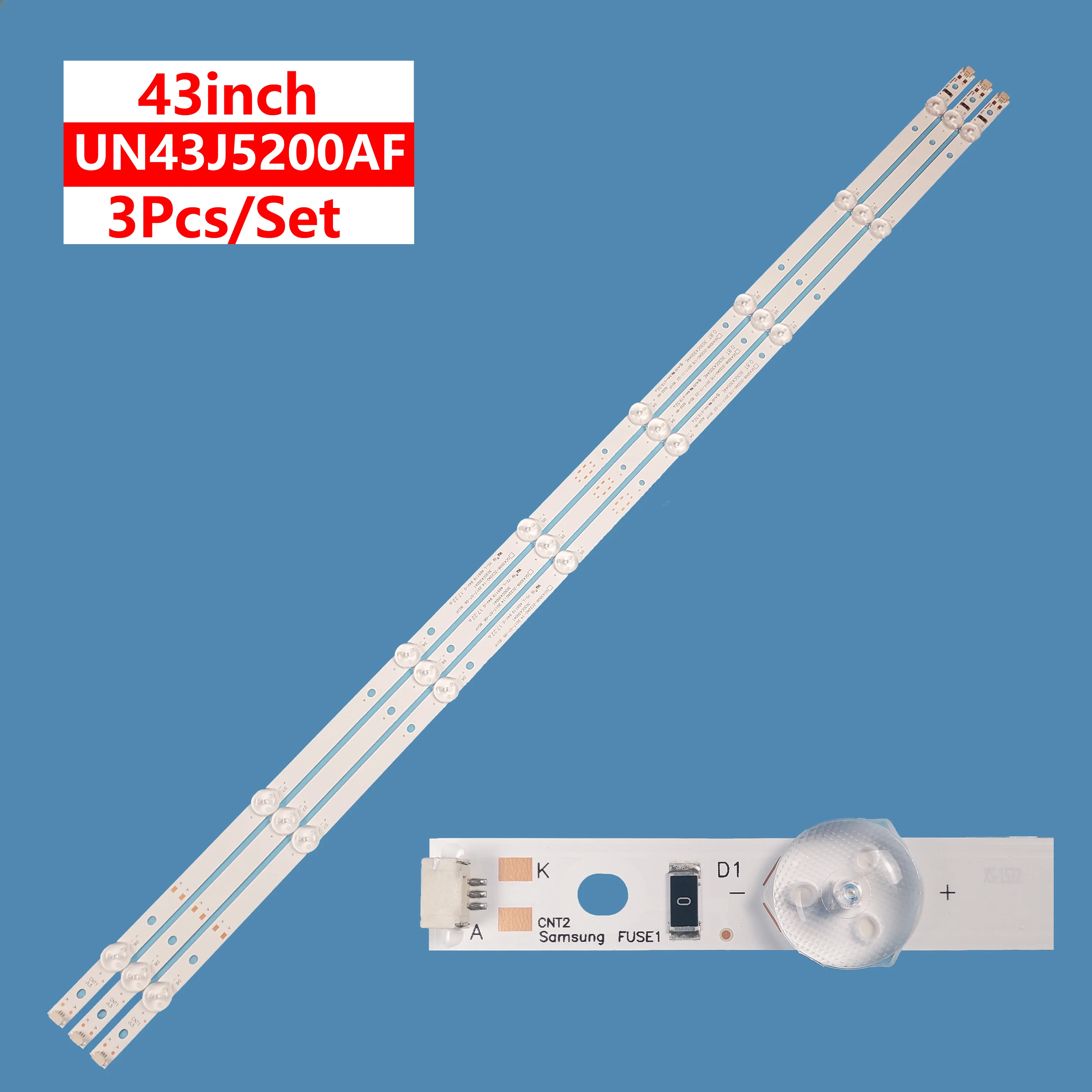 LED Backlight GC43D08-ZC22AG-14 GC43D08-ZC22AG-25 use For Sam sung 43'' TV LED Bar 8LED 3PC