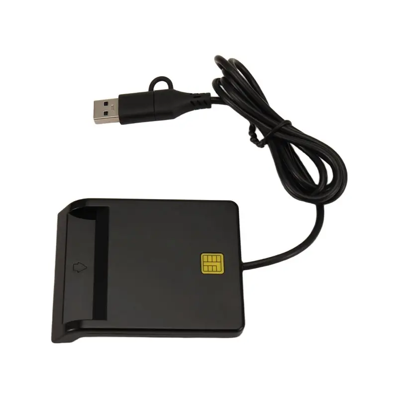 قارئ AB47-CAC USB C، قارئ بطاقات CAC USB/Type C موصل مزدوج، USB-A الوصول المشترك CAC، لنظام التشغيل Windows 10/11، Mac OS 10.15، Linux #4