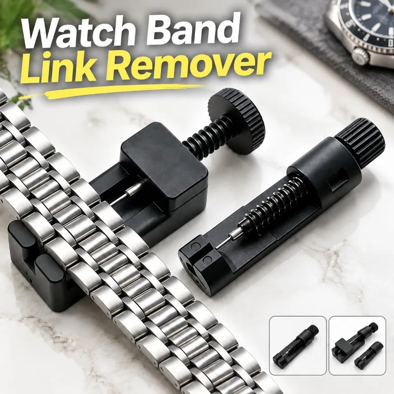 Universal Watch Link Remover Metal Strap Detaching Tool Wristwatch Band Pin Extractor Horology Maintenance Kit Practical Hand