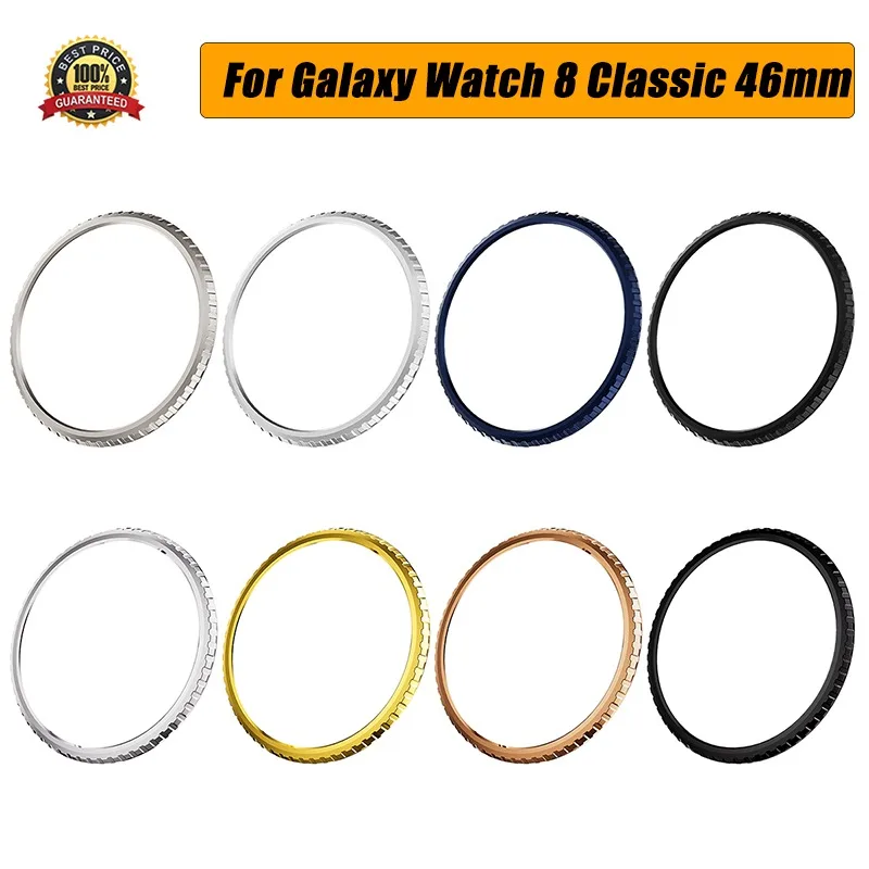 PC-Uhrenlünette für Samsung Galaxy Watch 8 Classic 46 mm Ersatzrahmen Gehäuseabdeckung Ring Schutzhülle Smart Watch Zubehör