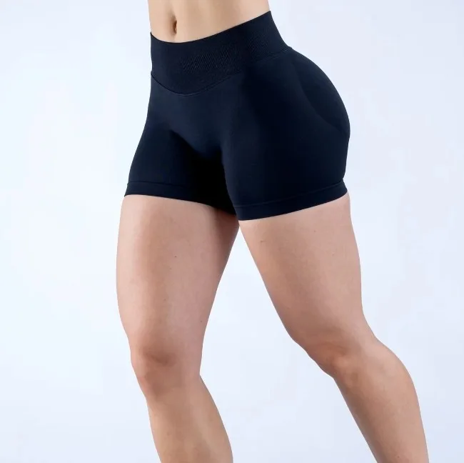 SHINBENE 4.5 inch dames high waist shorts yoga naadloze fitness scrunch biker booty shorts