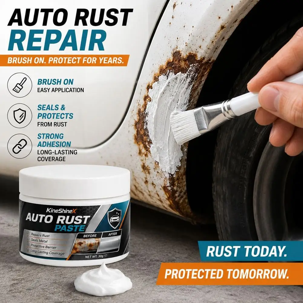 Car Universal Metal Wheel Hub Rust Scratch Repair Auto Metal Oxidize Rust Reconditioning Cream Wheel Hub Multi Use