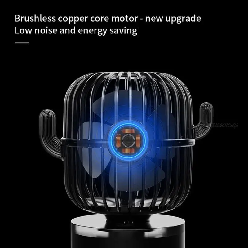 27RB Cactus mini الجدول المحمول باليد إعادة شحنها 80 درجة الدوران التلقائي 3 سرعات