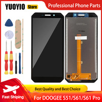 Original Digitizer Touch For DOOGEE S51 S61 S61 Pro Cellphone Screen LCD Display Module Repair Replacement Part Free Tools