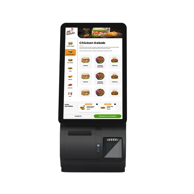 

Payment Kiosks China Supermarket Cashier Equipment Restaurant Ordering System Android or windows 15.6 Inch Touch Screen Kiosks
