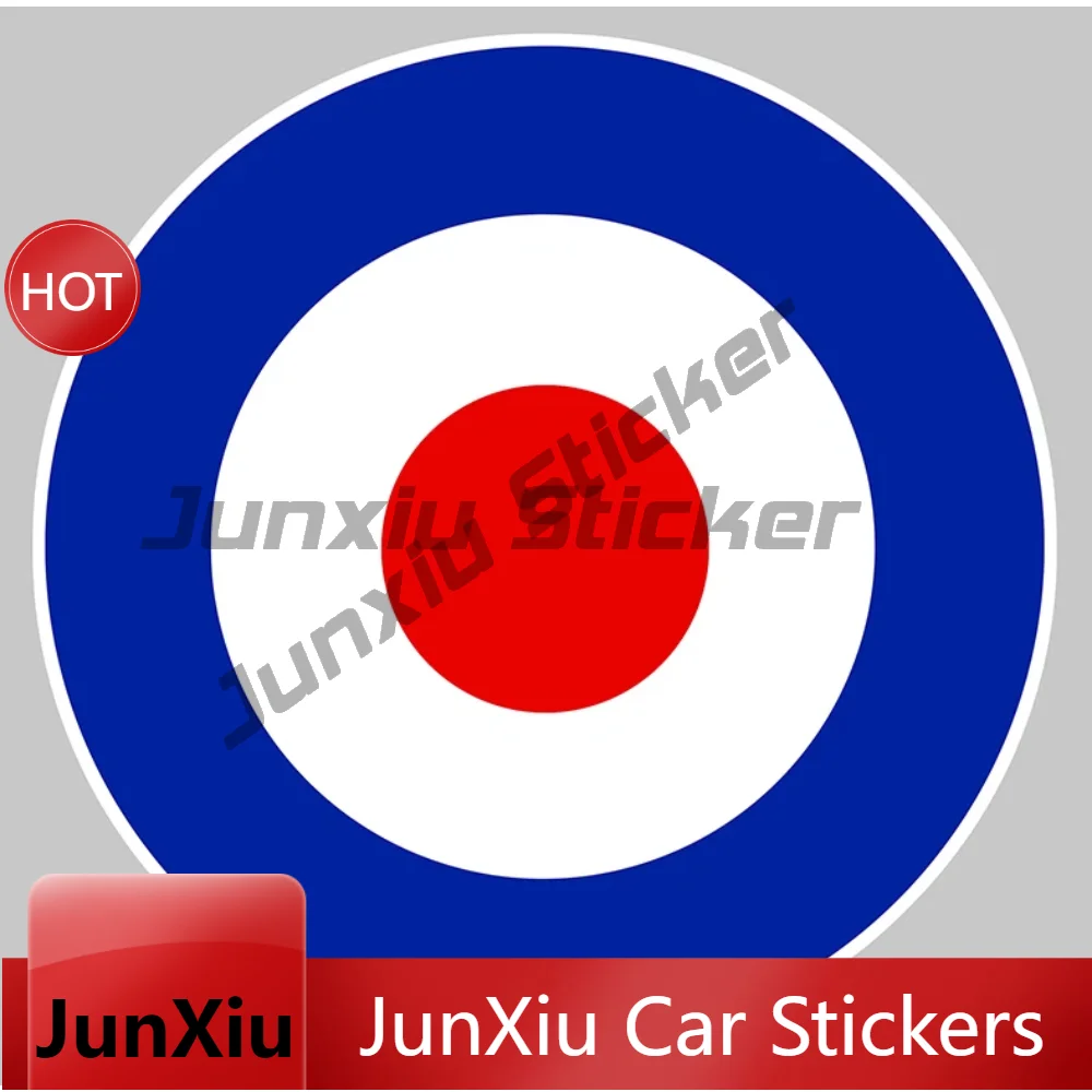 Uv Protection Cocarde Raf Gb Roundel Target ( ) Sticker For Side Window Trunk Car Door Unique Reflective Silver Vinyl Decal