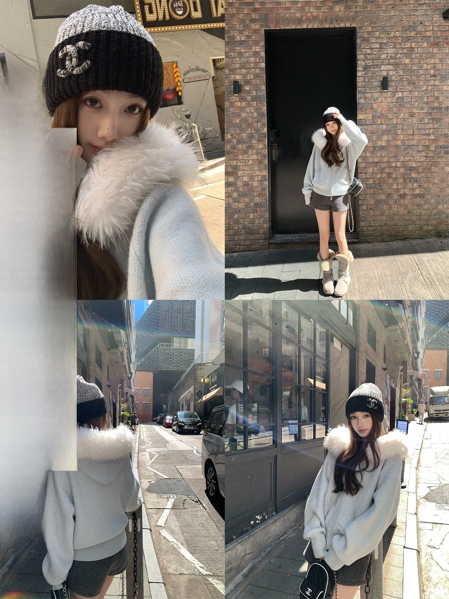 

Chestnut Cozy Winter Hat Women's Loose Open Cardigan Sweater Outerwear Lazy Sle Snow Kissed Girl New Arrival