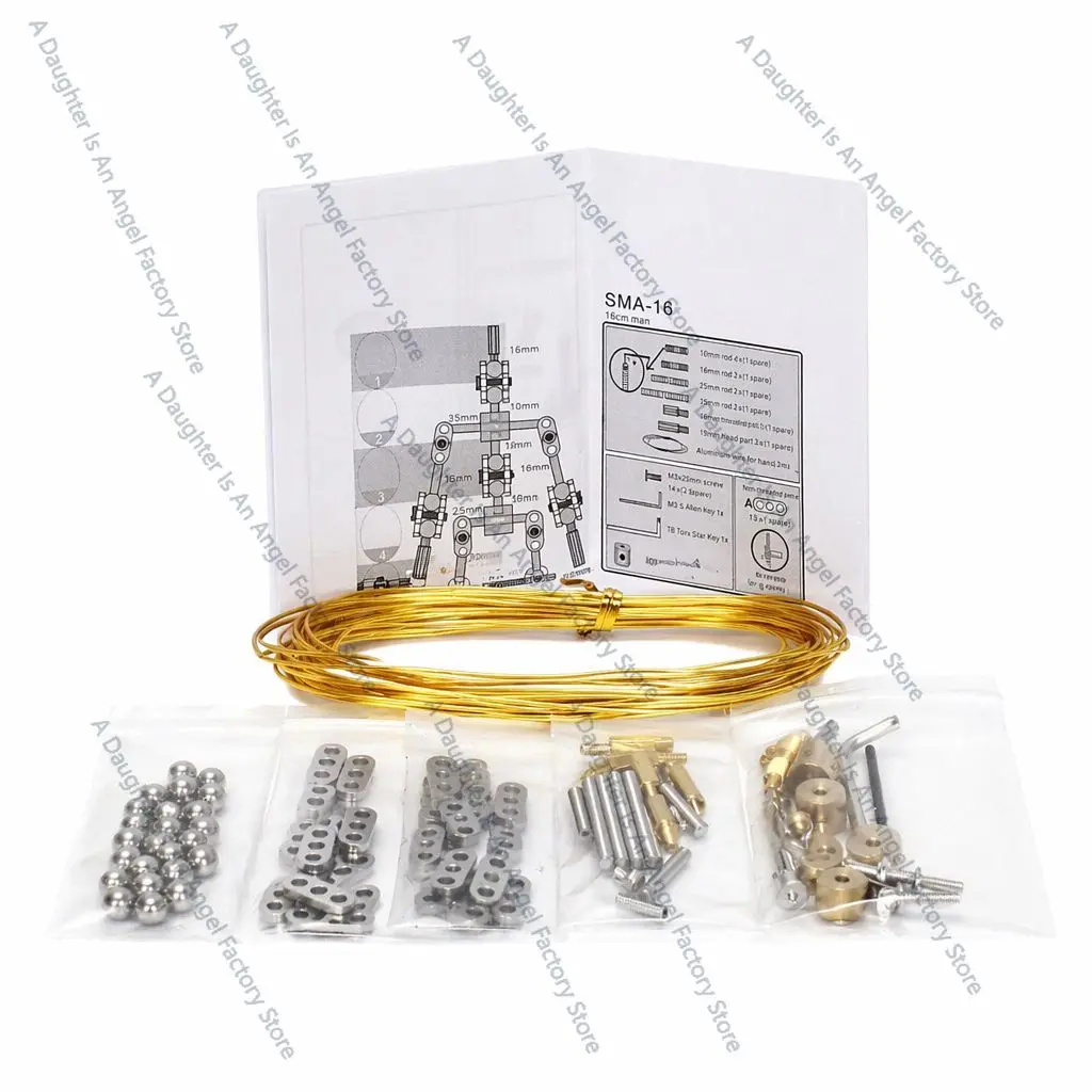 Standard Stop Motion Animation Skeleton, Animation Character Metal Skeleton