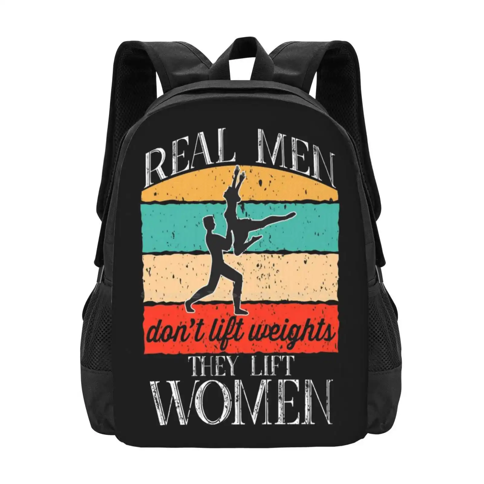 

Distressed Retro Vintage Male Ballet Dancer Hot Sale Schoolbag Backpack Fashion Bags Male Ballet Dancer Boys Of Ballet Fine