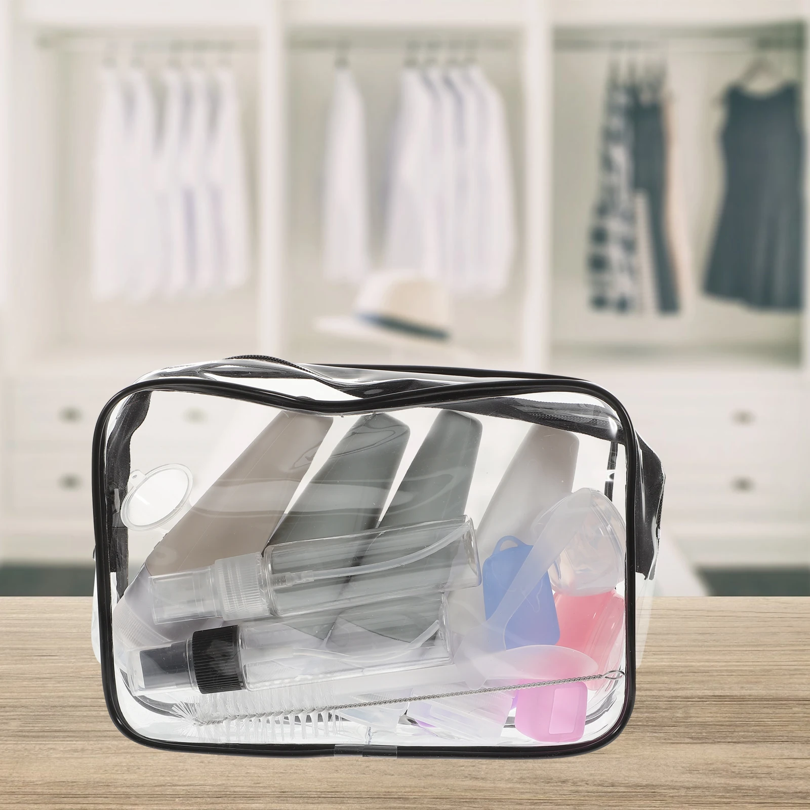 

1 set 1 Set Empty Bottles Refillable Lotion Storage Containers Lightweight Portable Travel Size Silicone Toiletry Jars