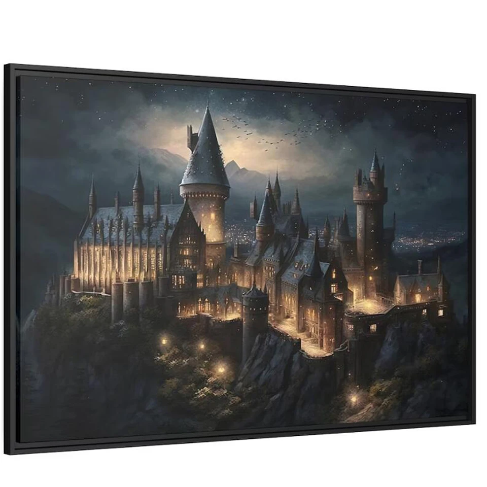 Magic School DIY Diamond Painting Ancient Castle High Quality Large Size 150x100cm Landscape Full Diamond Embroidery Kits