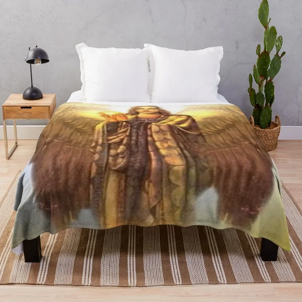 

Archangel Uriel Throw Blanket Stuffeds Giant Sofa Multi-Purpose Blankets