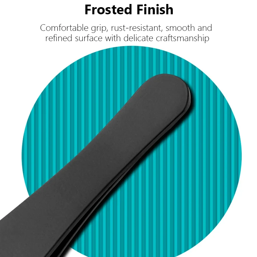 Pinzas de precisión de acero inoxidable para dar forma a las cejas y depilación encarnada, agarre cómodo, herramienta para decoración de uñas