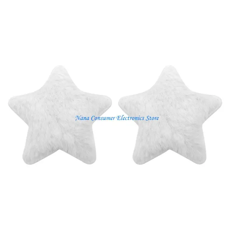 G7NE Luxurious Plush Headphone Decorations Covers Perfect For Office And Home Use Enhances Aesthetics Wear Resistant