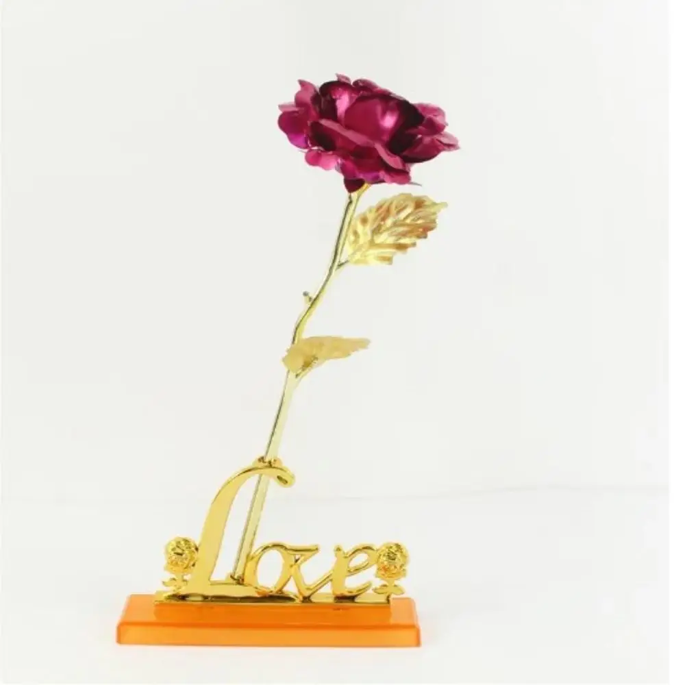 

Safe Golden Foil Rose Flower Simulation Rose Flower Artificial Rose Flower Golden Foil Gold Foil Rose Pendant