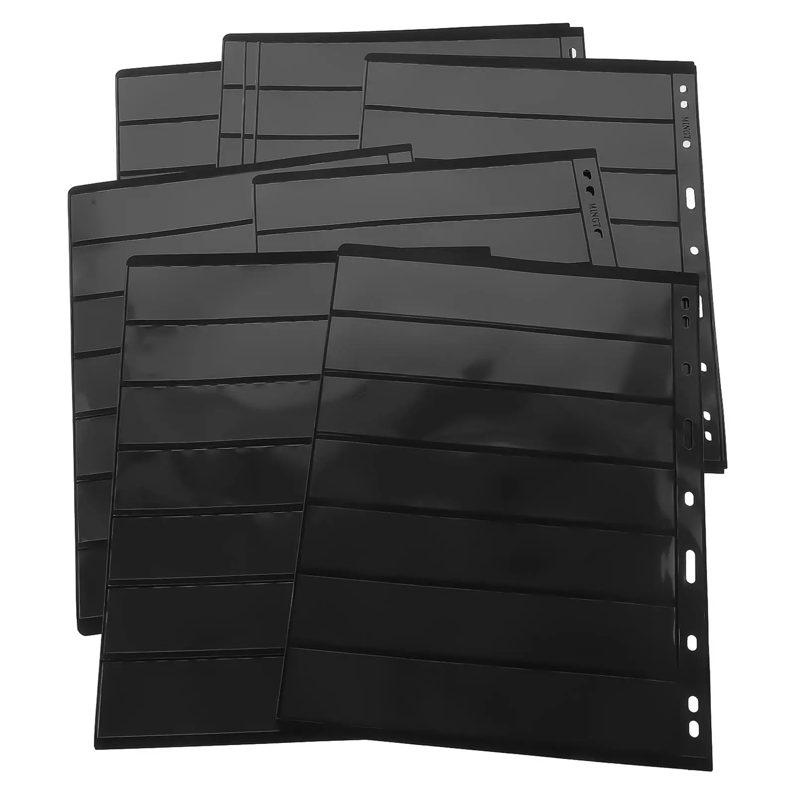 10 Sheets Stamp Album Transparent Pages for Collectible Items Photo Postcards Coins Storage ganizer