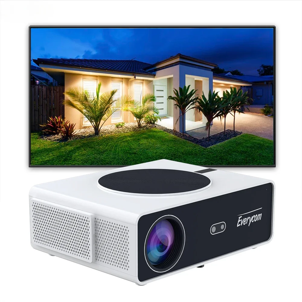 4k 28000 Lumens LOW MOQ Everycom Q10W Max Best Proyector LED Video Android 12 Smart Full HD 1080P HD 4k Home Theater Projectors