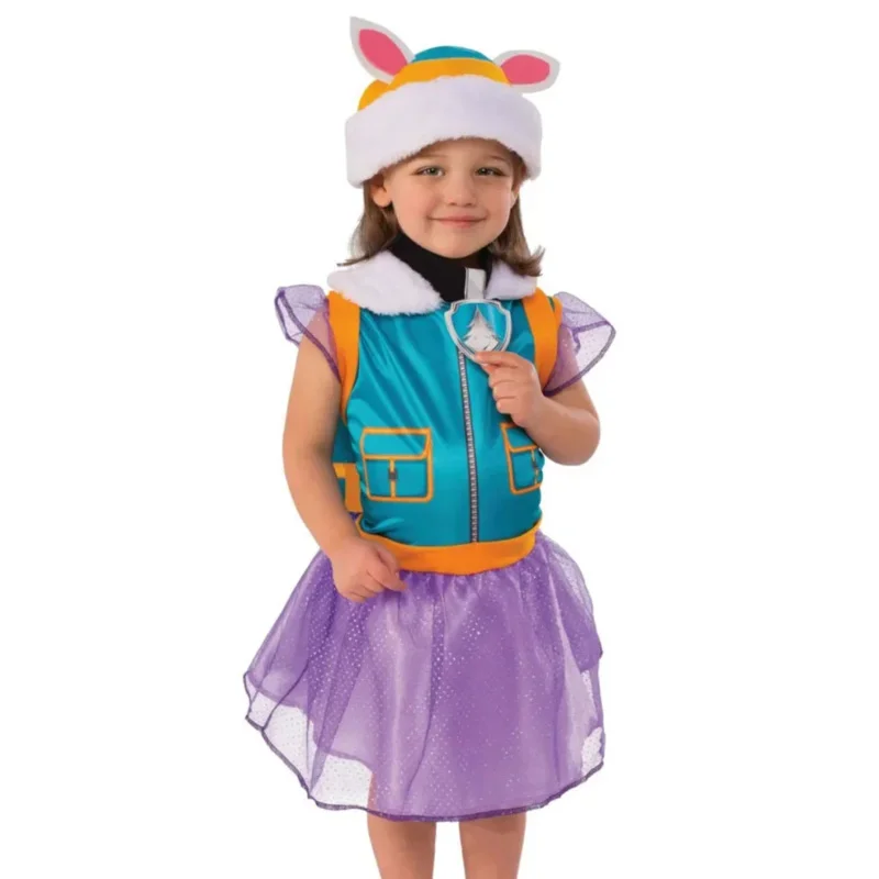 

Anime Wang Wang Team Everst Cosplay Costume The New Pup Girls Dress Backpack Hat Suit Kids Role Play Dress Halloween Party