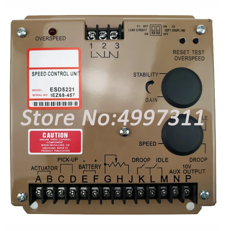 

Chinese Own Factory! Top Quality Engine Generator Speed Controller Speed Governor ESD5221 For Diesel Generator Hot Sale esd5221