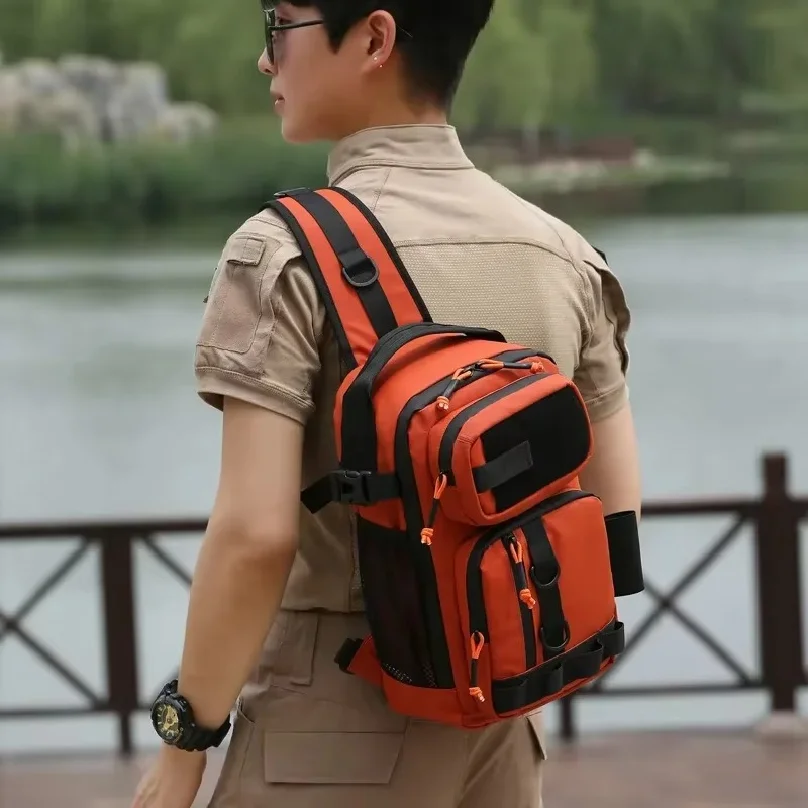Outdoor Sport Climbing Gear - Wodoodporna taktyczna torba na klatkę piersiową