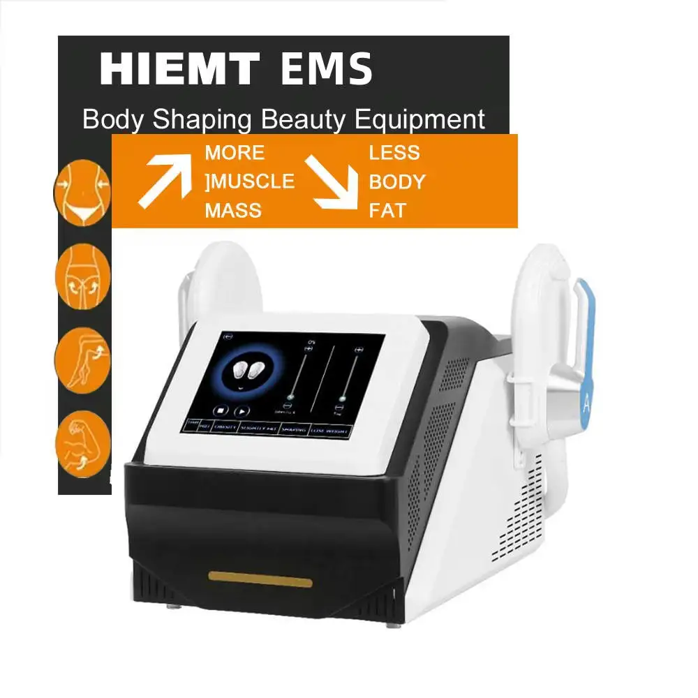 

2 Handles EMS Cellulite Reduction Weight Lose Muscle Stimulate Skin Tightening Electromagnetic Slimming Sculpt Body Contouring