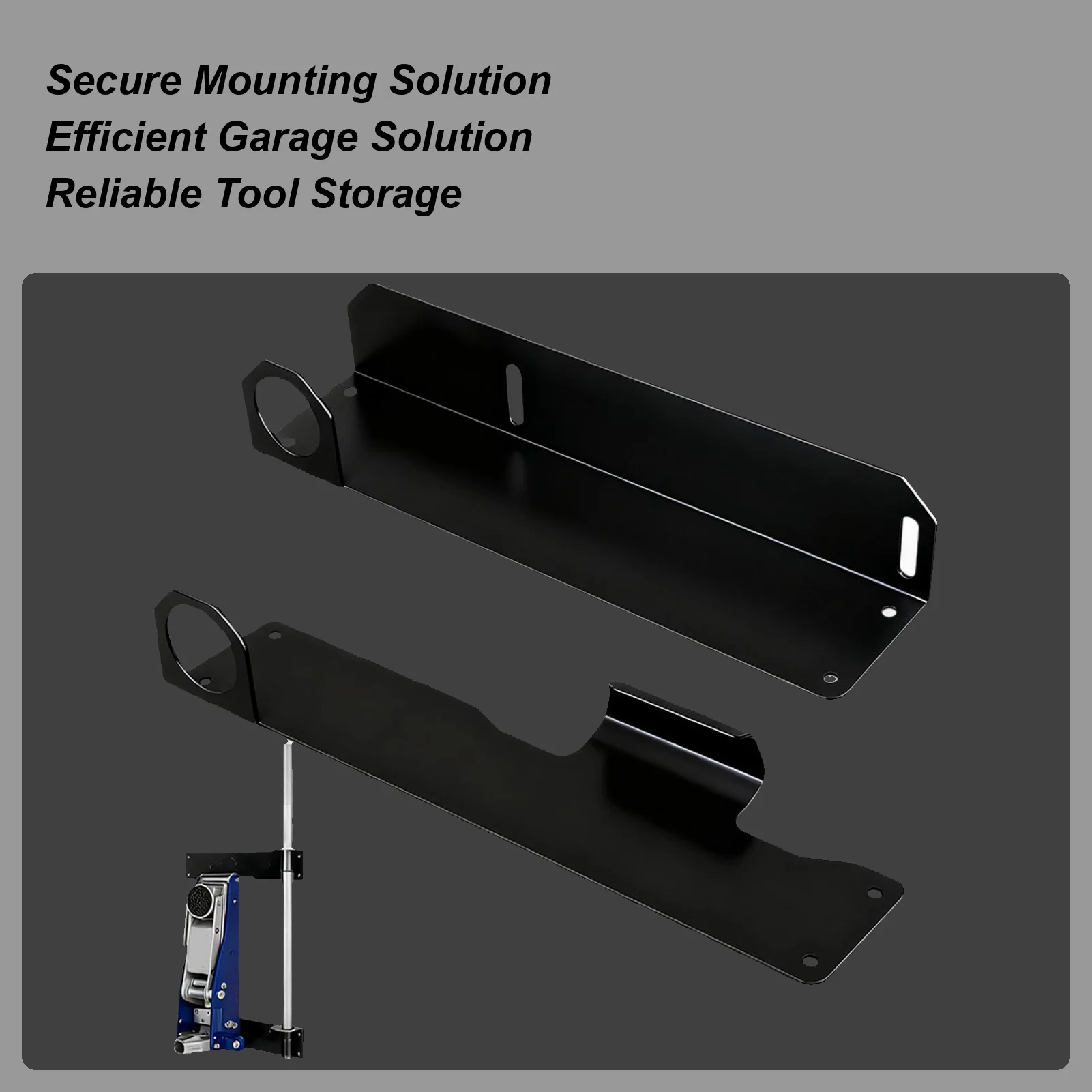 

Floor Jack Holder Heavy Duty Metal Secure Tool Storage Organizer Wall Storage Rack Jack Stands for Shop Home Workshop Cement