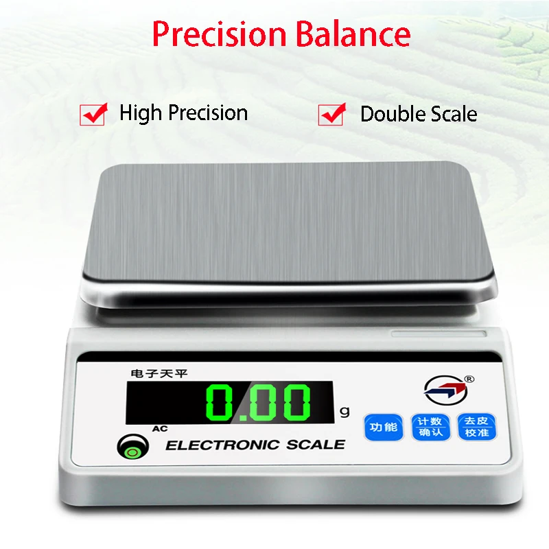 2026 مقياس إلكتروني عالي الدقة لوحة مربعة دقة 5 كجم 0.1 كجم ميزان إلكتروني دقة Hld-tp