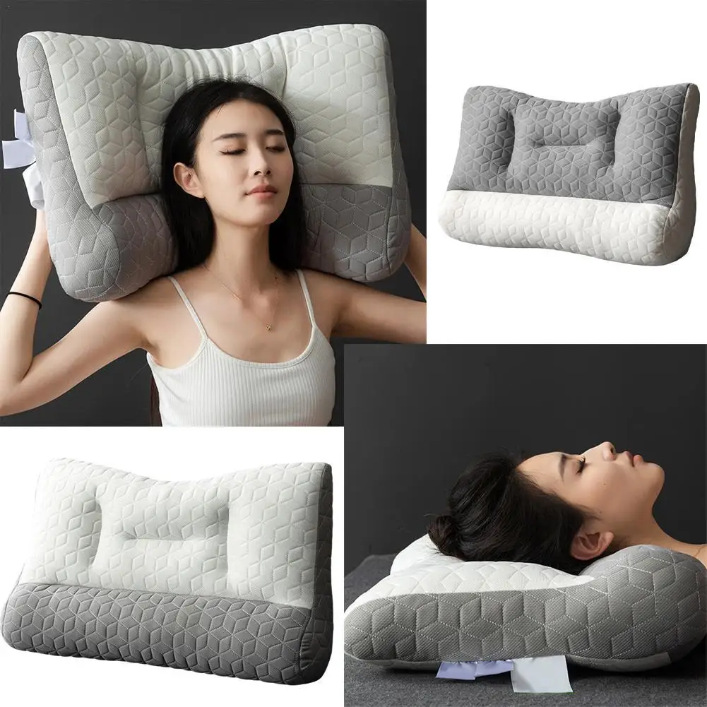 Air Circulation Pillow Sleeping Position Support Anti-traction Latex Pillow Sleep Neck Pain Relief Slow Rebound Pillows