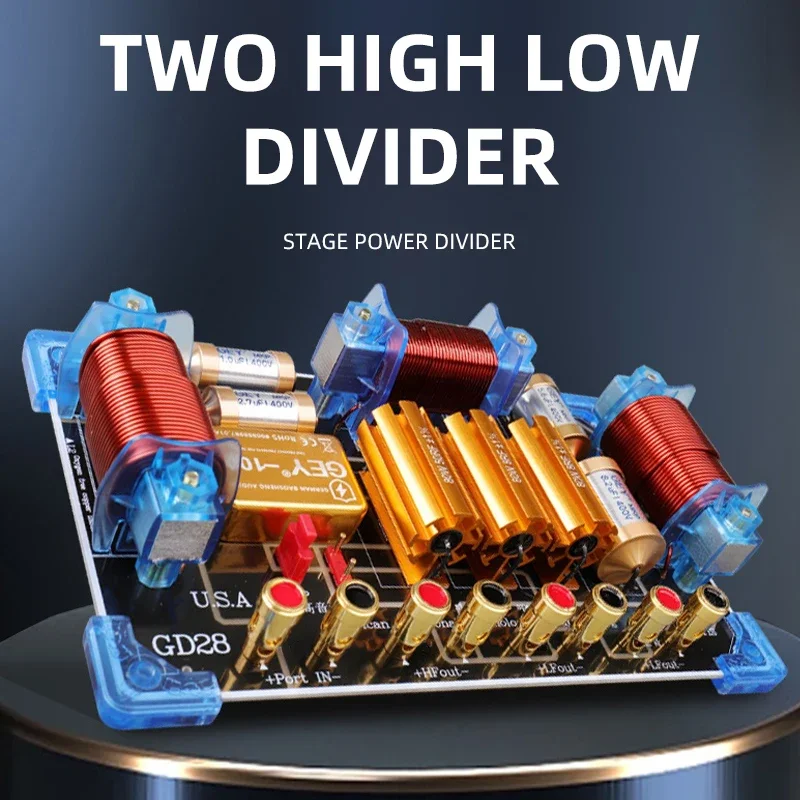 2-way cross filter 2800HZ. 2000W advanced voltage divider. Single 12 /15/18\